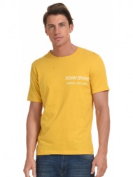biston fashion ανδρικό t-shirt κιτρινο 45-206-018-040-s