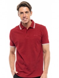 biston fashion ανδρικό polo shirt κοκκινο 47-206-010-030-m