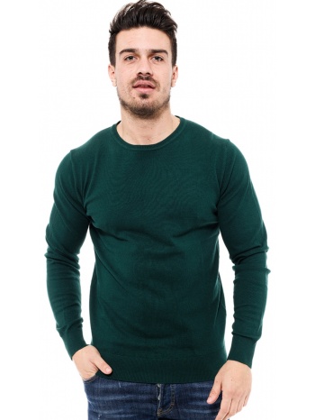 smart fashion ανδρική πλεχτή μπλούζα πρασινο σε προσφορά