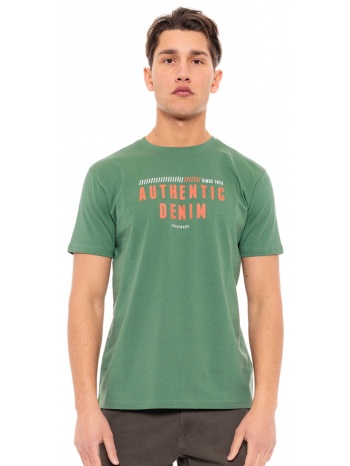 splendid fashion ανδρικό t-shirt πρασινο 49-206-045-010-s σε προσφορά