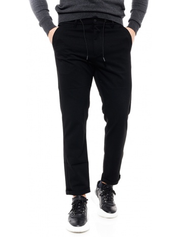 biston fashion ανδρικό παντελόνι chinos μαυρο σε προσφορά
