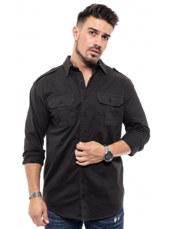 biston fashion ανδρικό πουκάμισο μαυρο 46-203-005-010-s σε προσφορά