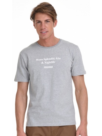 splendid fashion ανδρικό t-shirt αν. γκρι 45-206-024-010-s σε προσφορά