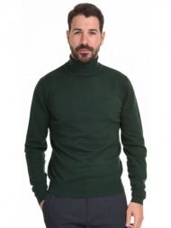 smart fashion ανδρική πλεχτή μπλούζα πρασινο 44-206-023-010-m