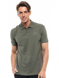 biston fashion ανδρικό polo shirt χακι 47-206-081-010-m