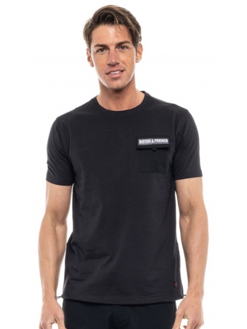 biston fashion ανδρικό t-shirt μαυρο 47-206-078-010-s σε προσφορά