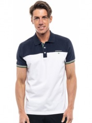 biston fashion ανδρικό polo shirt λευκο 47-206-066-010-m