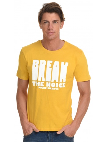 splendid fashion ανδρικό t-shirt κιτρινο 45-206-044-010-s σε προσφορά