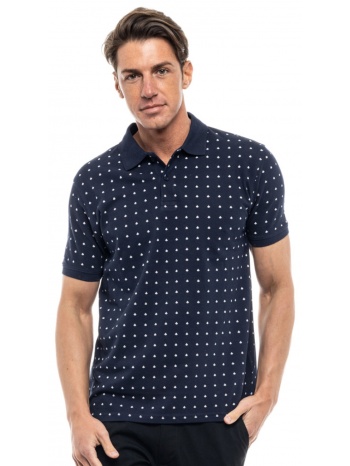 biston fashion ανδρικό polo shirt navy 47-206-012-060-m σε προσφορά