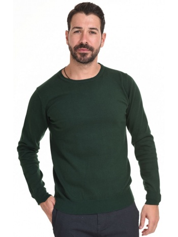 smart fashion ανδρική πλεχτή μπλούζα πρασινο
