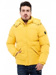 biston fashion ανδρικό μπουφάν κοντό κιτρινο 46-201-017-010-m