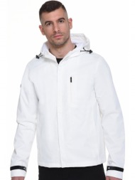 biston fashion ανδρικό κοντό πανωφόρι λευκο 45-201-001-020-m