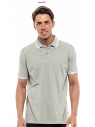 biston fashion ανδρικό polo shirt μεντα 47-206-010-030-m