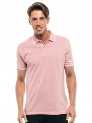 splendid fashion ανδρικό polo shirt ροζ 47-206-006-020-m