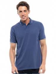 splendid fashion ανδρικό polo shirt indigo 47-206-005-020-m