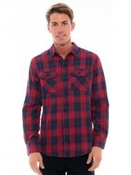 biston fashion ανδρικό πουκάμισο κοκκινο 48-203-006-110-m