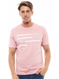 splendid fashion ανδρικό t-shirt ροζ 47-206-043-010-s