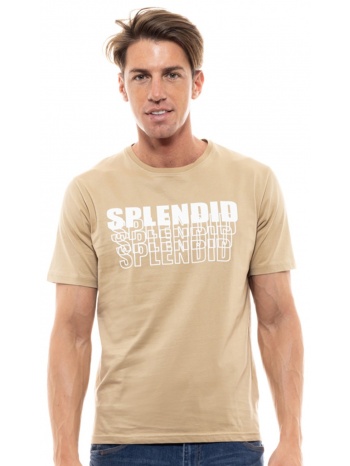 splendid fashion ανδρικό t-shirt μπεζ 47-206-047-010-s σε προσφορά
