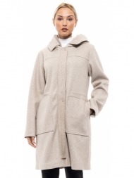splendid fashion γυναικείο παλτό μακρύ μπεζ 46-101-033-076-s