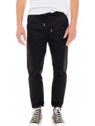 biston fashion ανδρικό παντελόνι chinos μαυρο 49-241-001-010-s