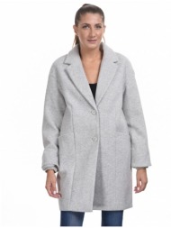 splendid fashion γυναικείο μακρύ παλτό αν. γκρι 44-101-074-016-s