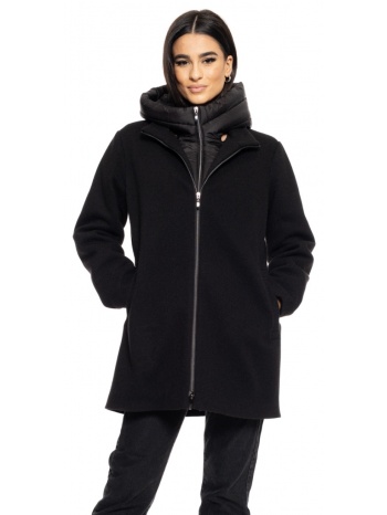 biston fashion γυναικείο demi παλτό με αποσπώμενη κουκούλα σε προσφορά