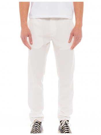 biston fashion ανδρικό chinos παντελόνι λευκο σε προσφορά