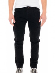 biston fashion ανδρικό cargo παντελόνι μαυρο 49-241-011-010-28