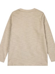 energiers μακό μακρυμάνικη μπλούζα με τυπωμένη τσέπη για αγόρι εκρου 13-224048-5