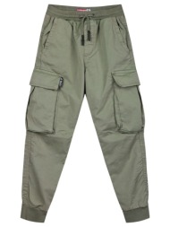 energiers παντελόνι τύπου jogger με τσέπες cargo για αγόρι χακι 13-224007-2