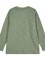 energiers μακό μακρυμάνικη μπλούζα με τυπωμένη τσέπη για αγόρι χακι 13-224048-5