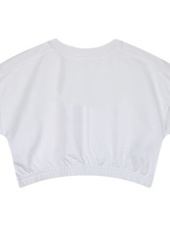 energiers παιδική μπλούζα κροπ με τύπωμα για κορίτσι λευκο 16-224235-5