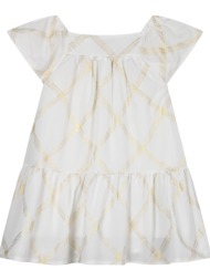 energiers παιδικό φόρεμα με χρυσές λεπτομέρειες για κορίτσι εκρου 15-224314-7