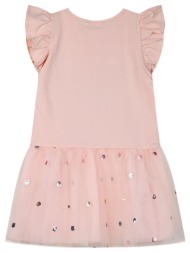 energiers παιδικό φόρεμα με τύπωμα με γκλίτερ για κορίτσι σομον 15-224326-7