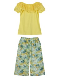 energiers παιδικό σετ 2 τεμάχια με φλοράλ παντελόνα για κορίτσι πολυχρωμο 15-224300-0