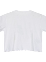 energiers παιδική μπλούζα κροπ με τύπωμα για κορίτσι λευκο 16-224234-5