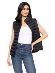 biston fashion ladie's vest with collar μαυρο 51-102-004-010-m