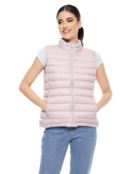 biston fashion γυναικείο αμάνικο με γιακά ροζ 51-102-001-064-m
