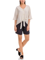 vamp μπλούζα λινή σεμιζιέ