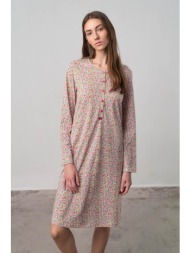 vamp φλοράλ νυχτικό με πατιλέτα