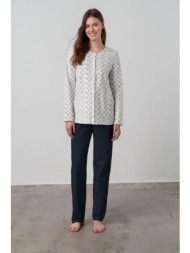 vamp κουμπωτή πυτζάμα φλοράλ