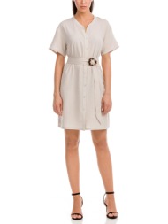 vamp φόρεμα σεμιζιέ λινό