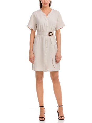 vamp φόρεμα σεμιζιέ λινό σε προσφορά