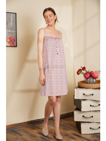 vamp αμάνικο νυχτικό φλοράλ