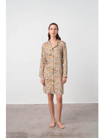 vamp εμπριμέ κουμπωτό νυχτικό σε προσφορά