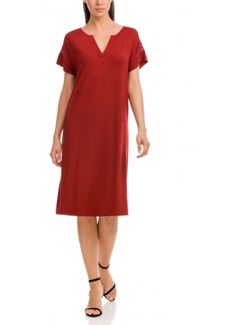 vamp φόρεμα με ζακάρ plus size