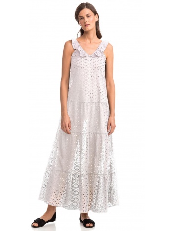 vamp αμάνικο μάξι φόρεμα ζακάρ σε προσφορά