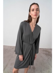 vamp μονόχρωμη σταυρωτή ρόμπα