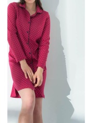 vamp πουά κουμπωτό νυχτικό