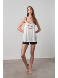 vamp αμάνικη πυτζάμα με τιράντες